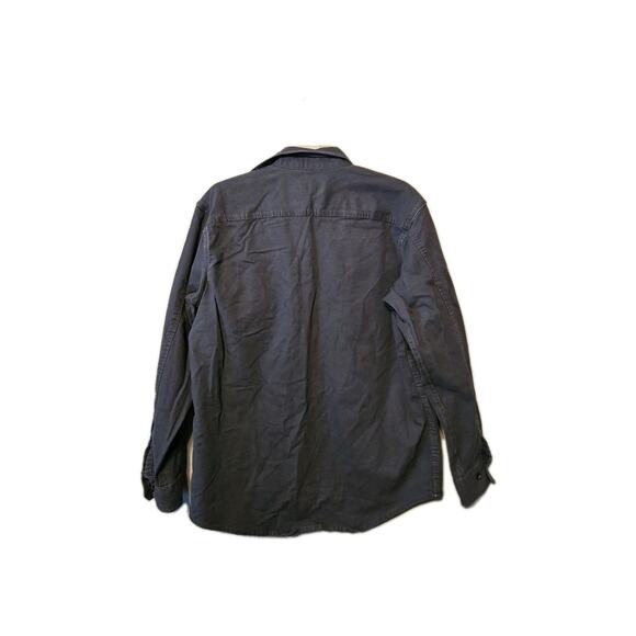 G.H. Bass & Co Mens Shirt M Denim Button Front Gray Hunting Outdoors - Picture 2 of 6